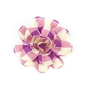 Pink and Purple Checkered Flower bow